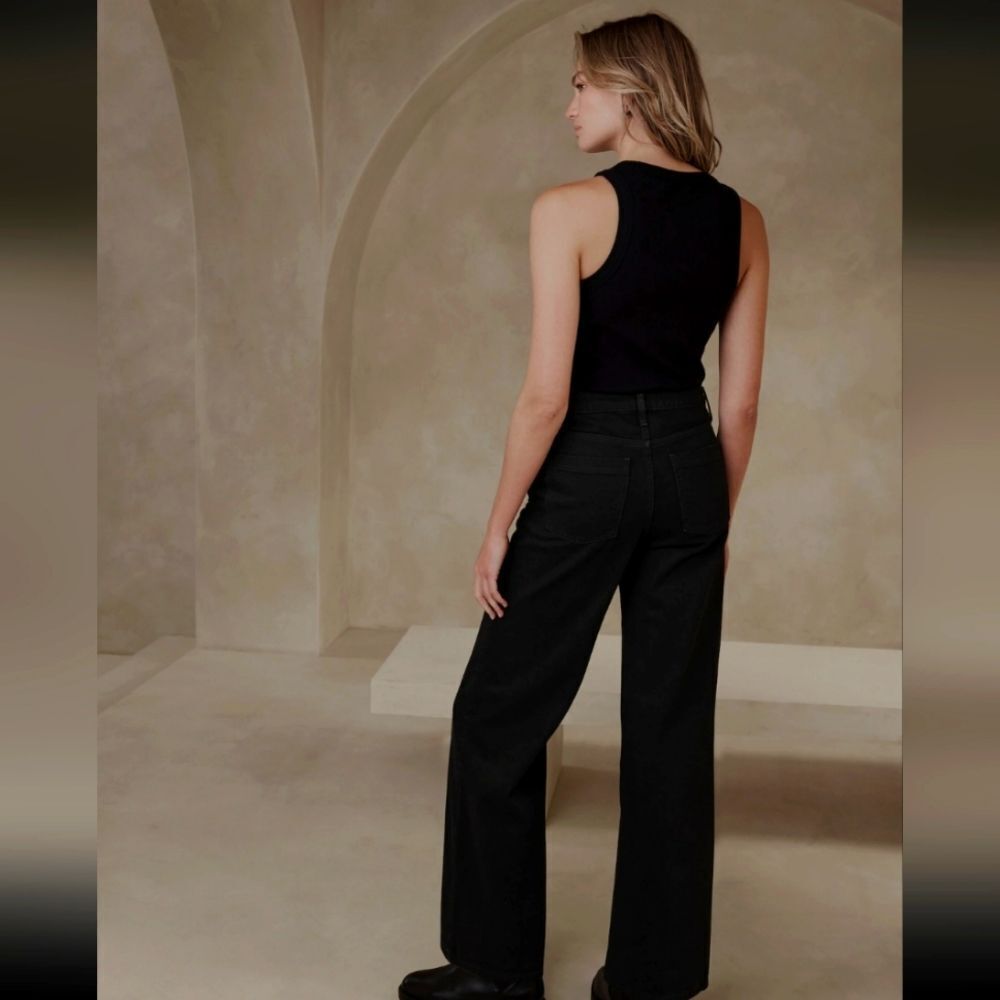 Banana Republic Factory Luxe Jean, Black, Size 8, NWT Never Been Worn - Picture 2 of 13
